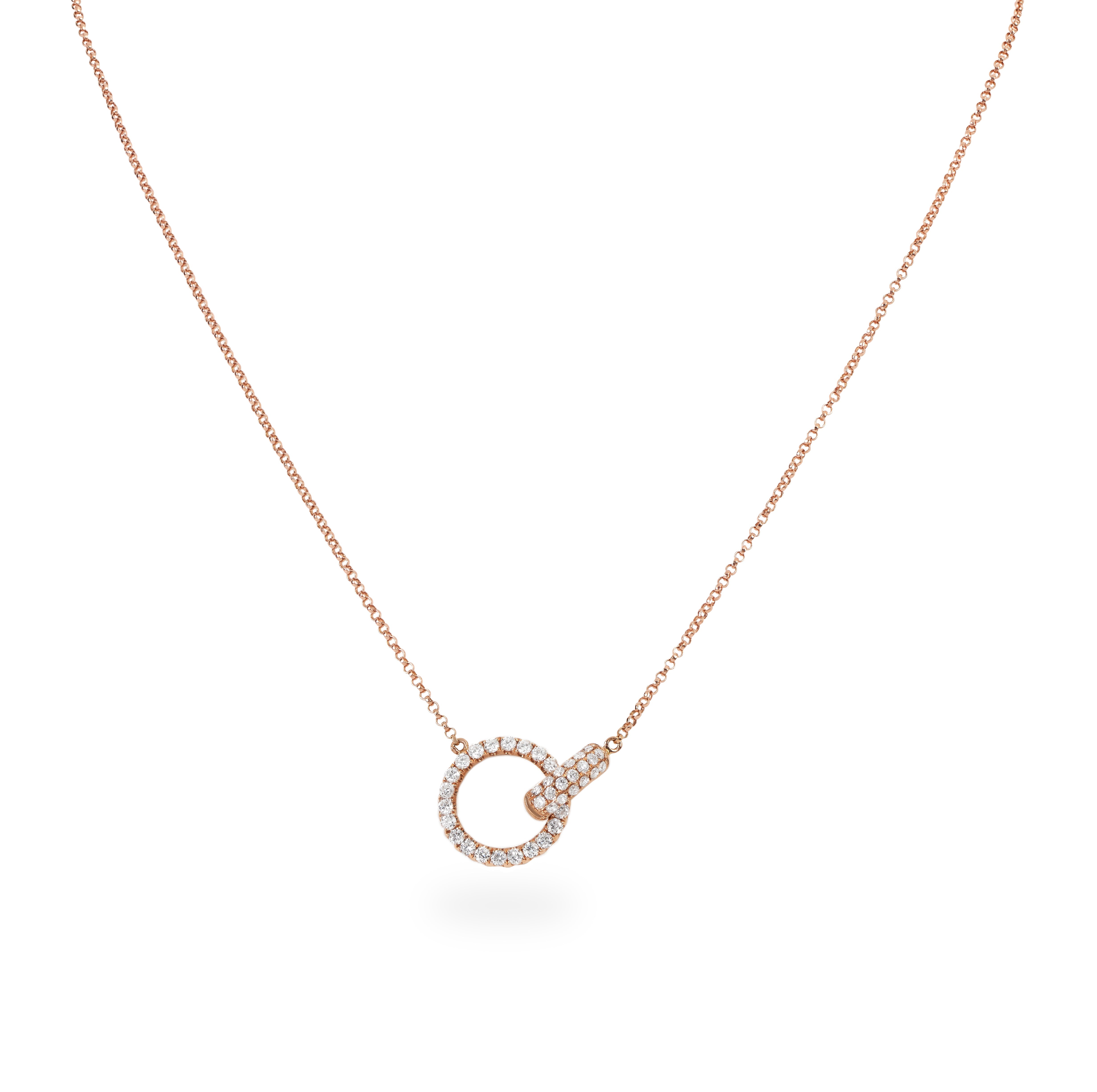 LINK CIRCLE NECKLACE - Soleil Fine Jewelry