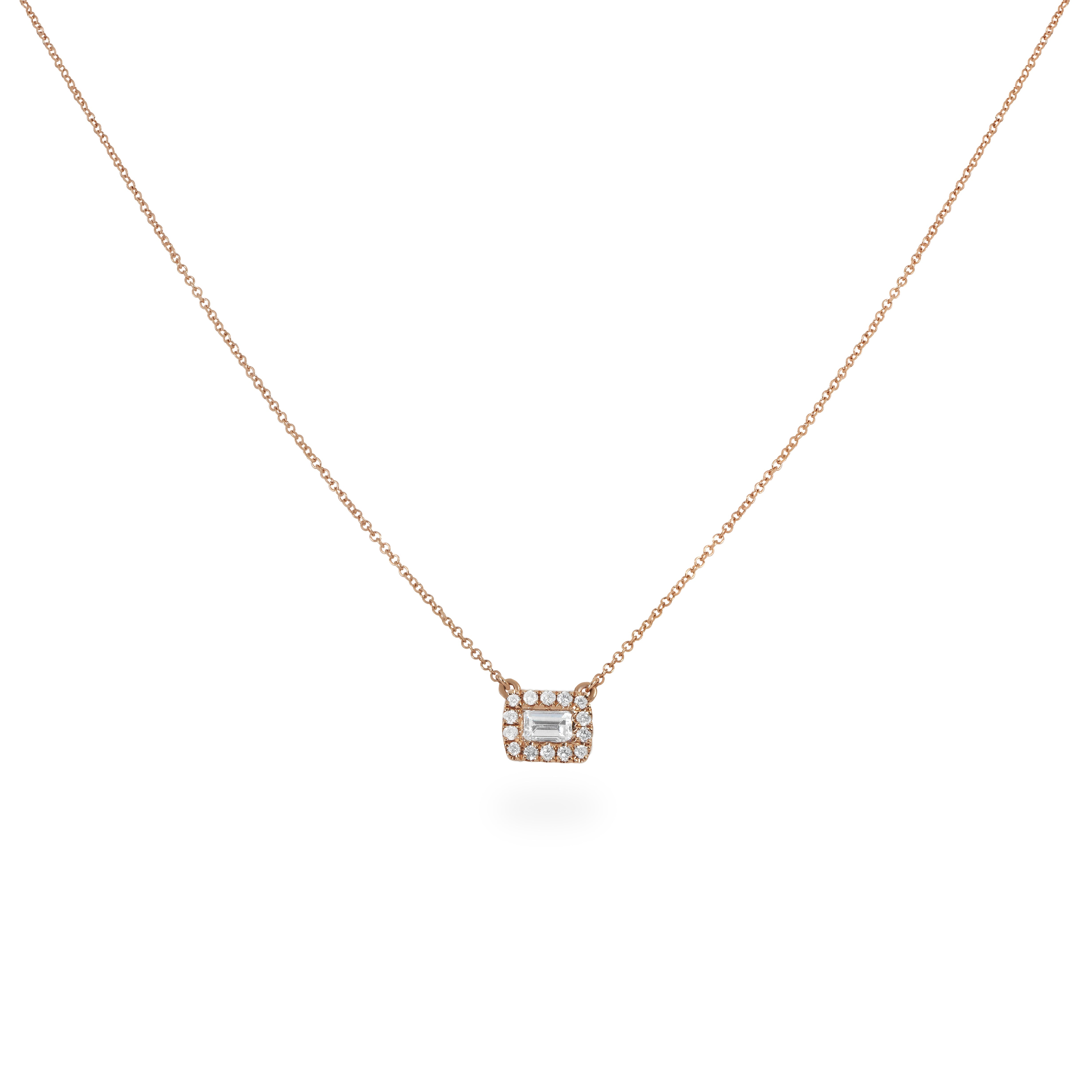 MINI RECTANGLE NECKLACE - Soleil Fine Jewelry