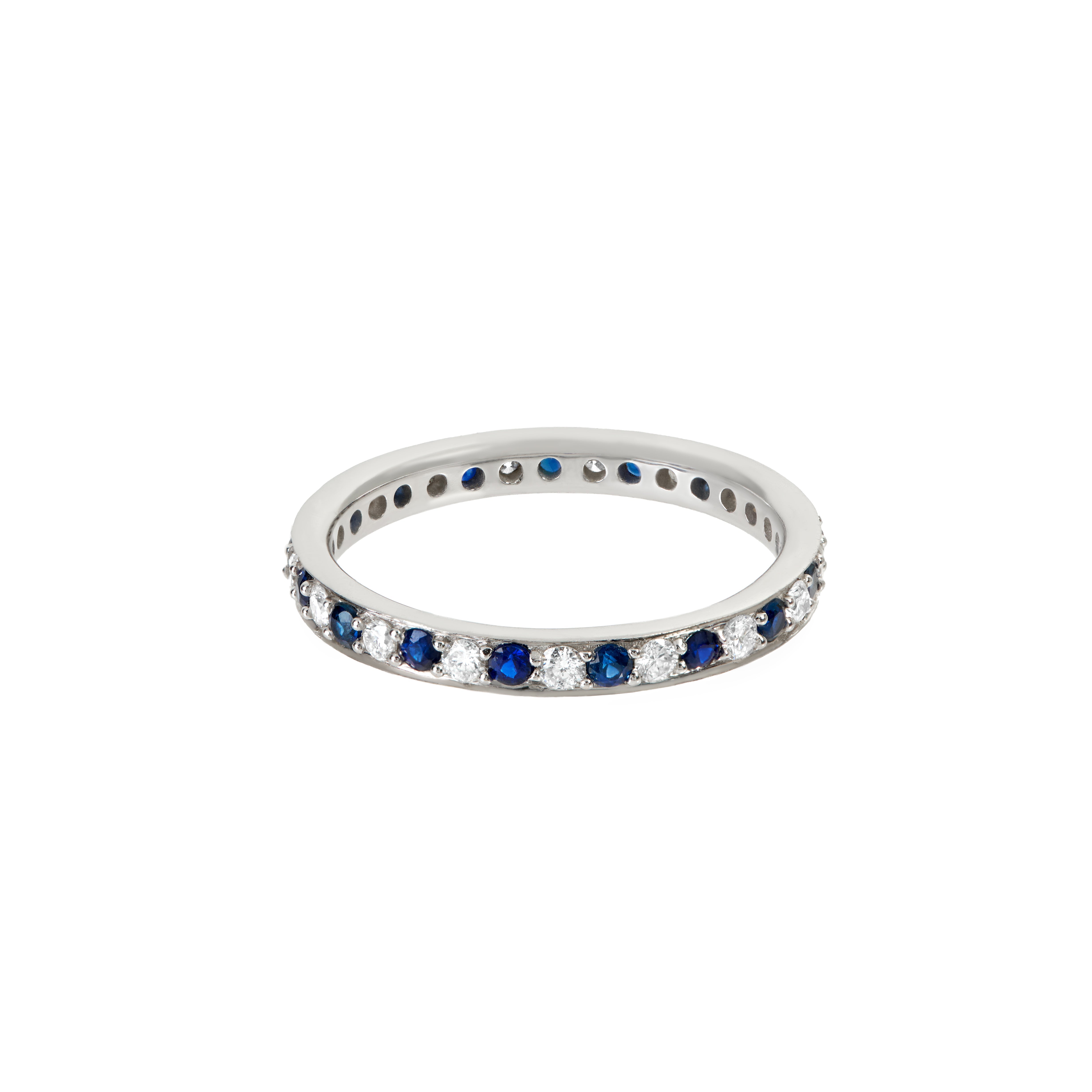 SAPPHIRE ETERNITY BAND RING - Soleil Fine Jewelry