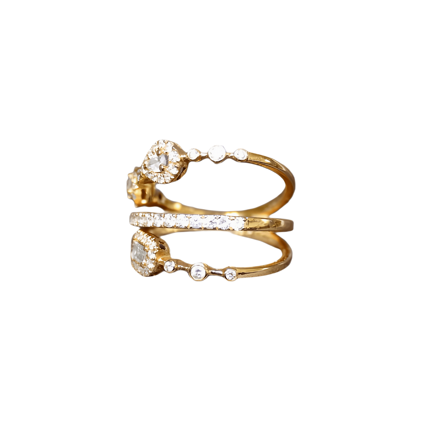 Stacked Diamond Ring - Soleil Leon