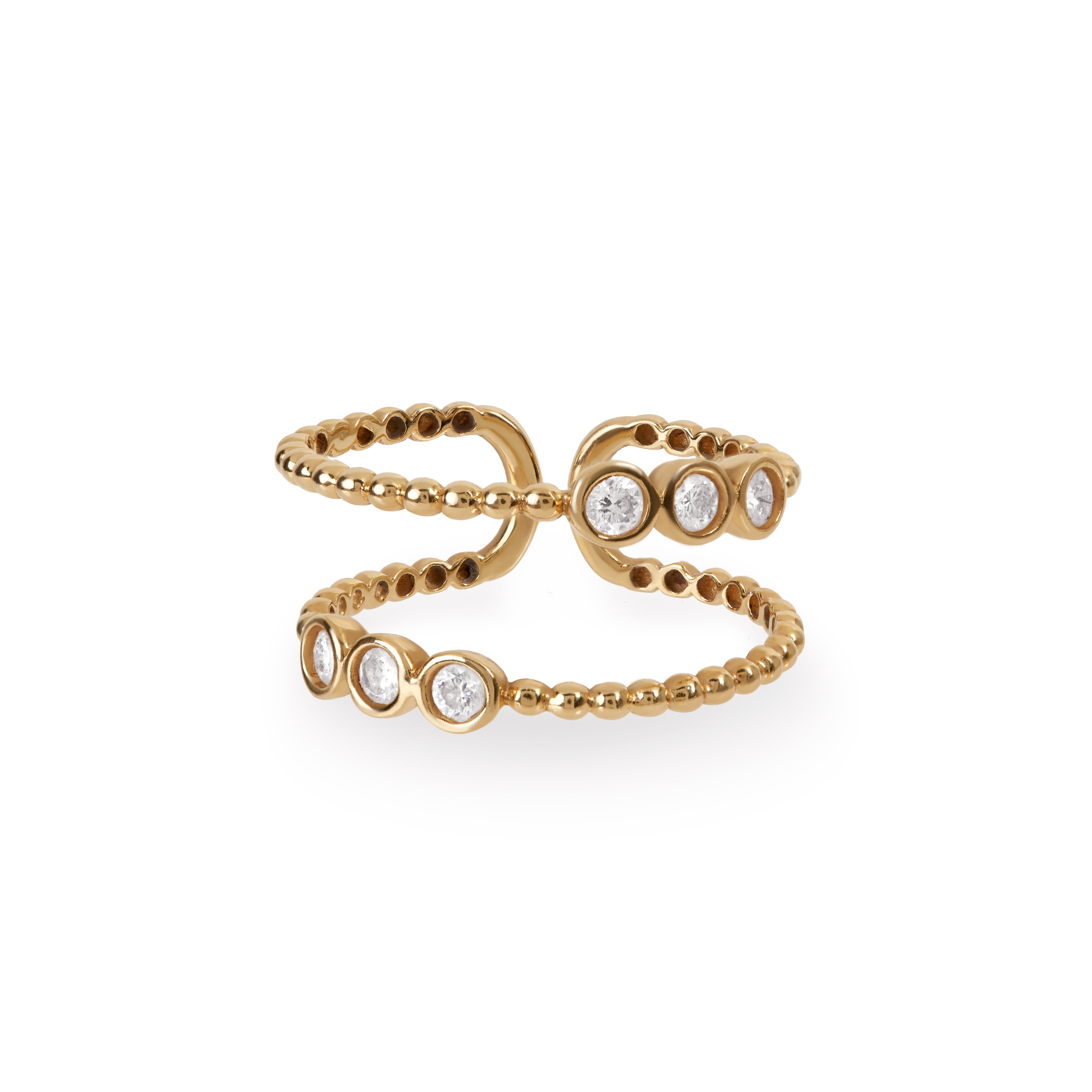 DOUBLE BAND PINKY RING - Soleil Fine Jewelry