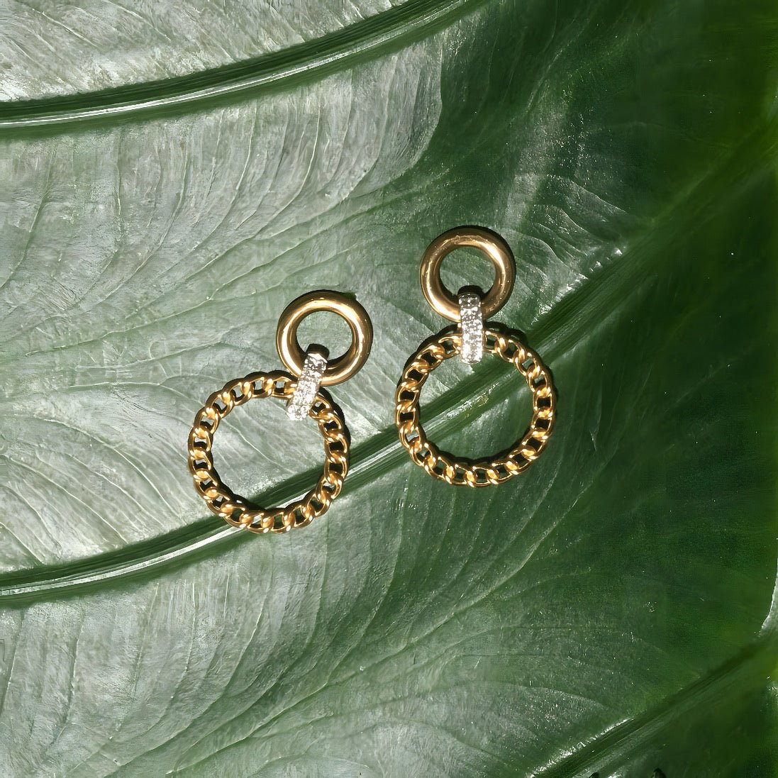 DOUBLE CIRCLE EARRINGS - Soleil Leon