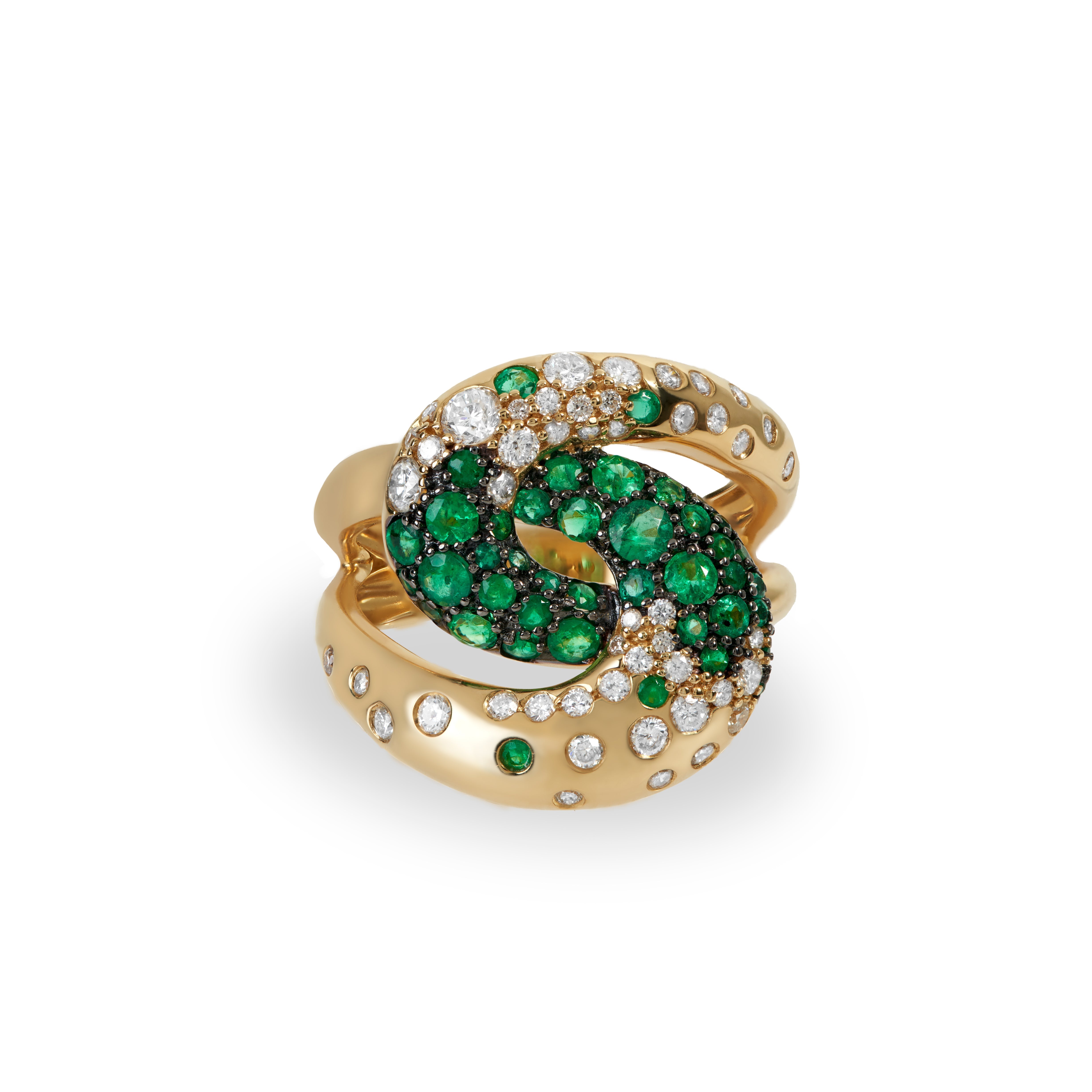 EMERALD KNOT RING - Soleil Fine Jewelry