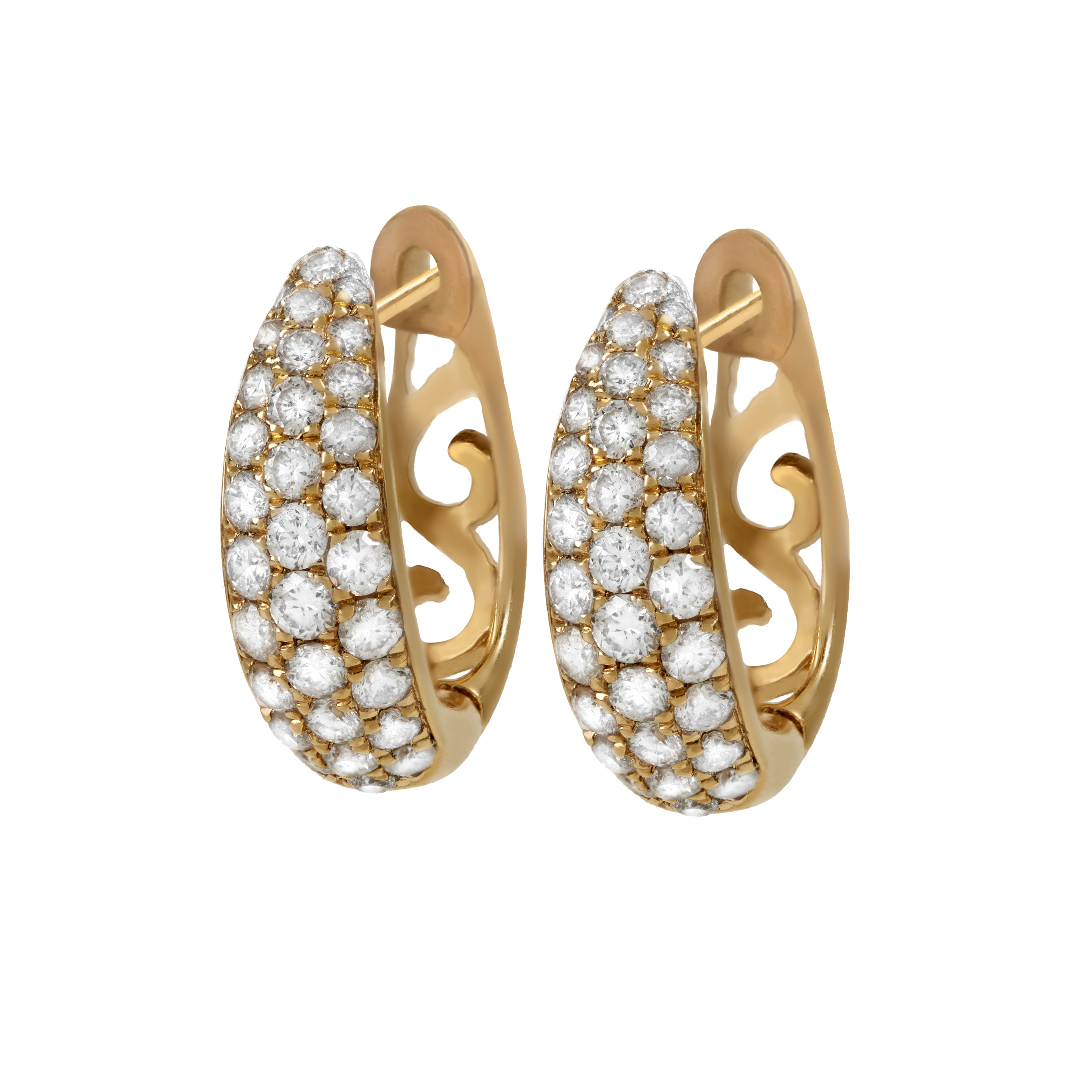 GRADUATED HUGGIES EARRINGS - Soleil Fine Jewelry