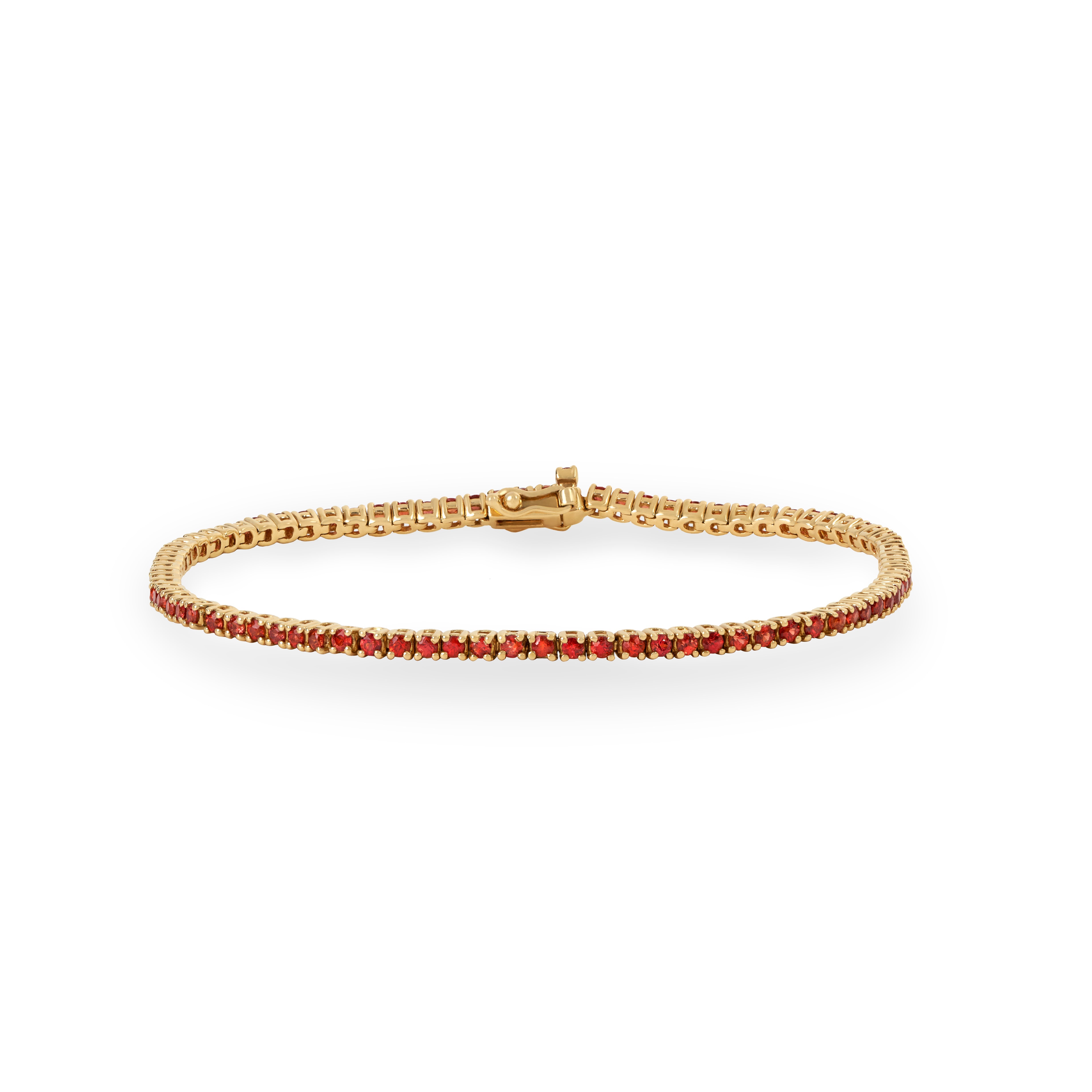 ORANGE SAPPHIRE BRACELET - Soleil Fine Jewelry