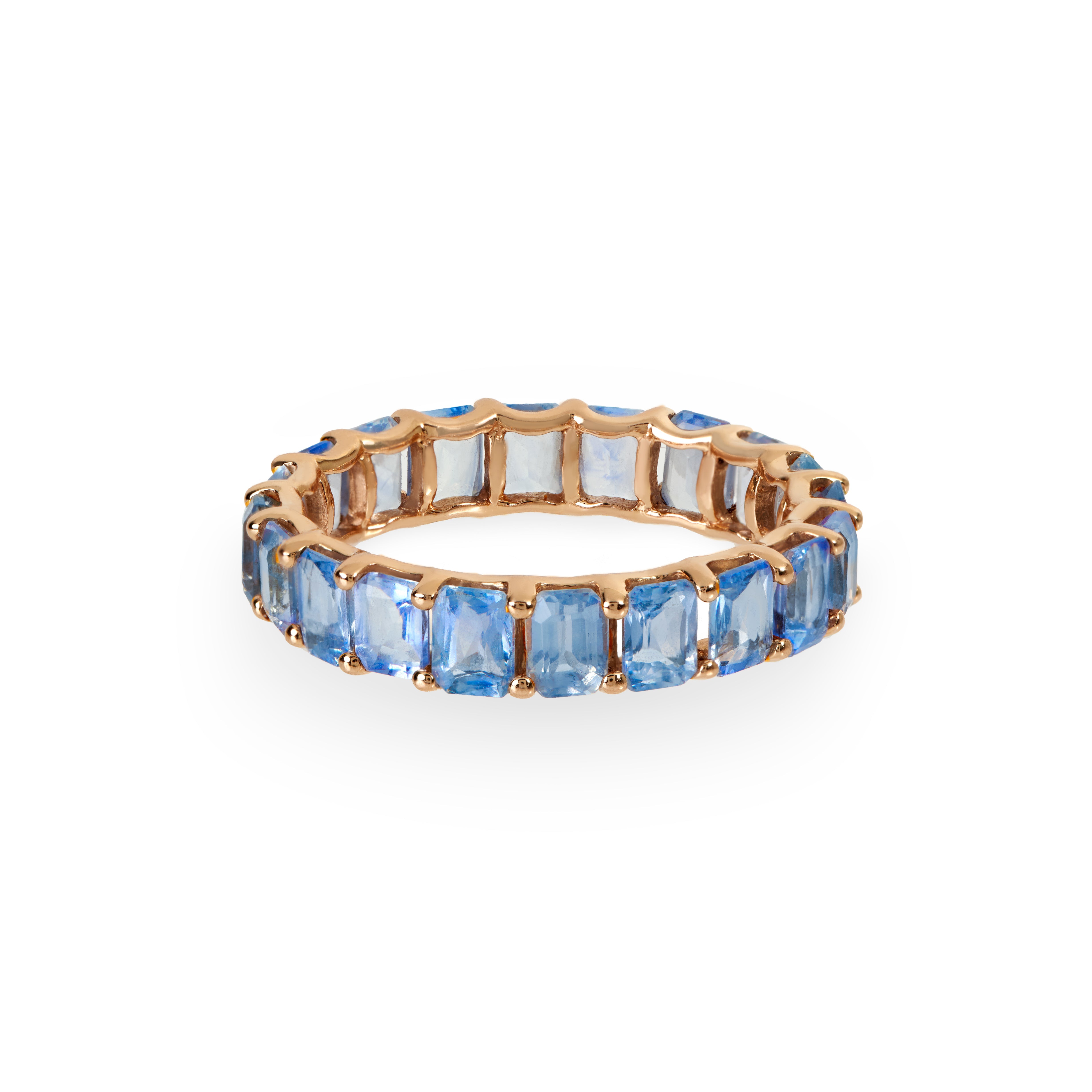 SAPPHIRE ETERNITY BAND RING - Soleil Fine Jewelry