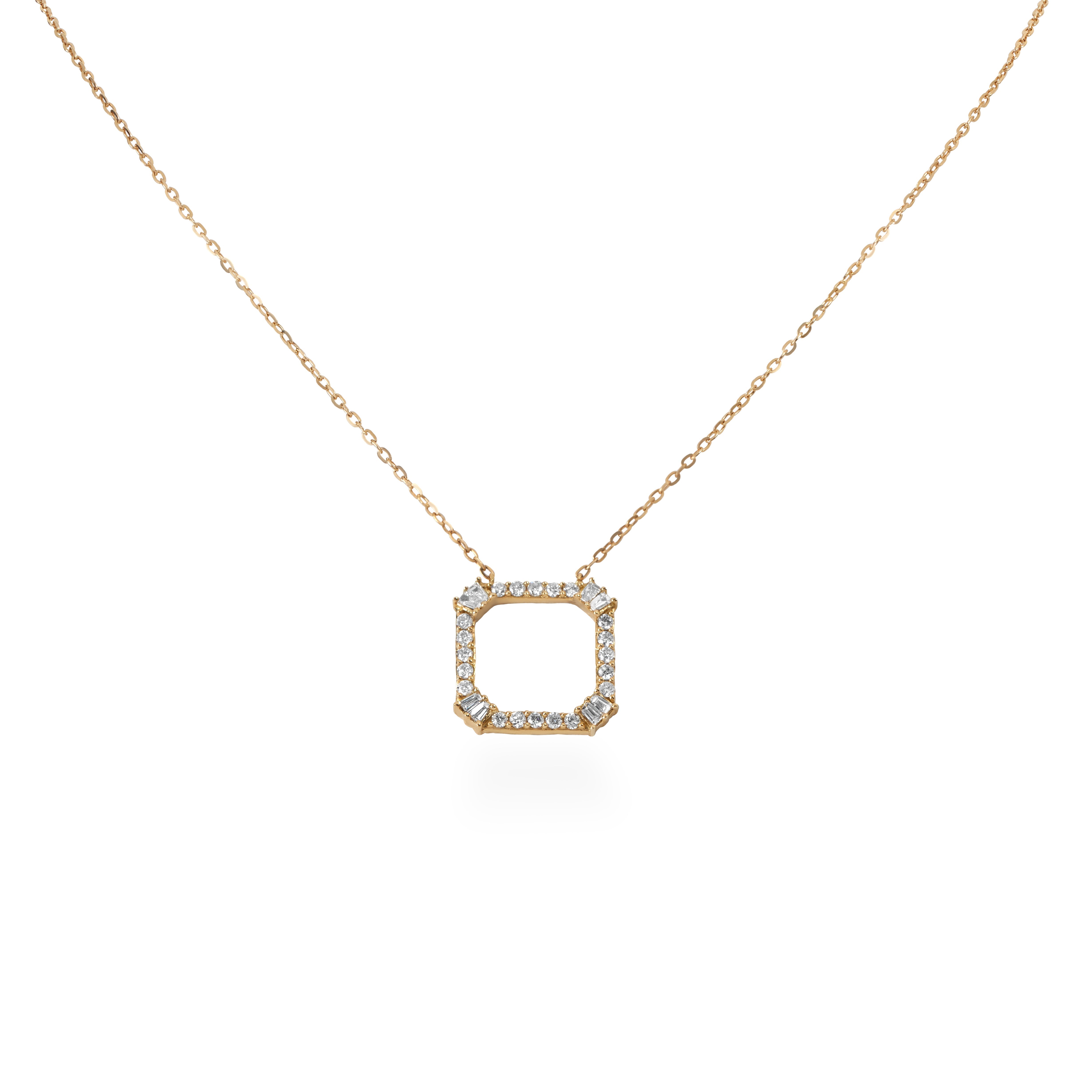 SQUARE NECKLACE - Soleil Fine Jewelry