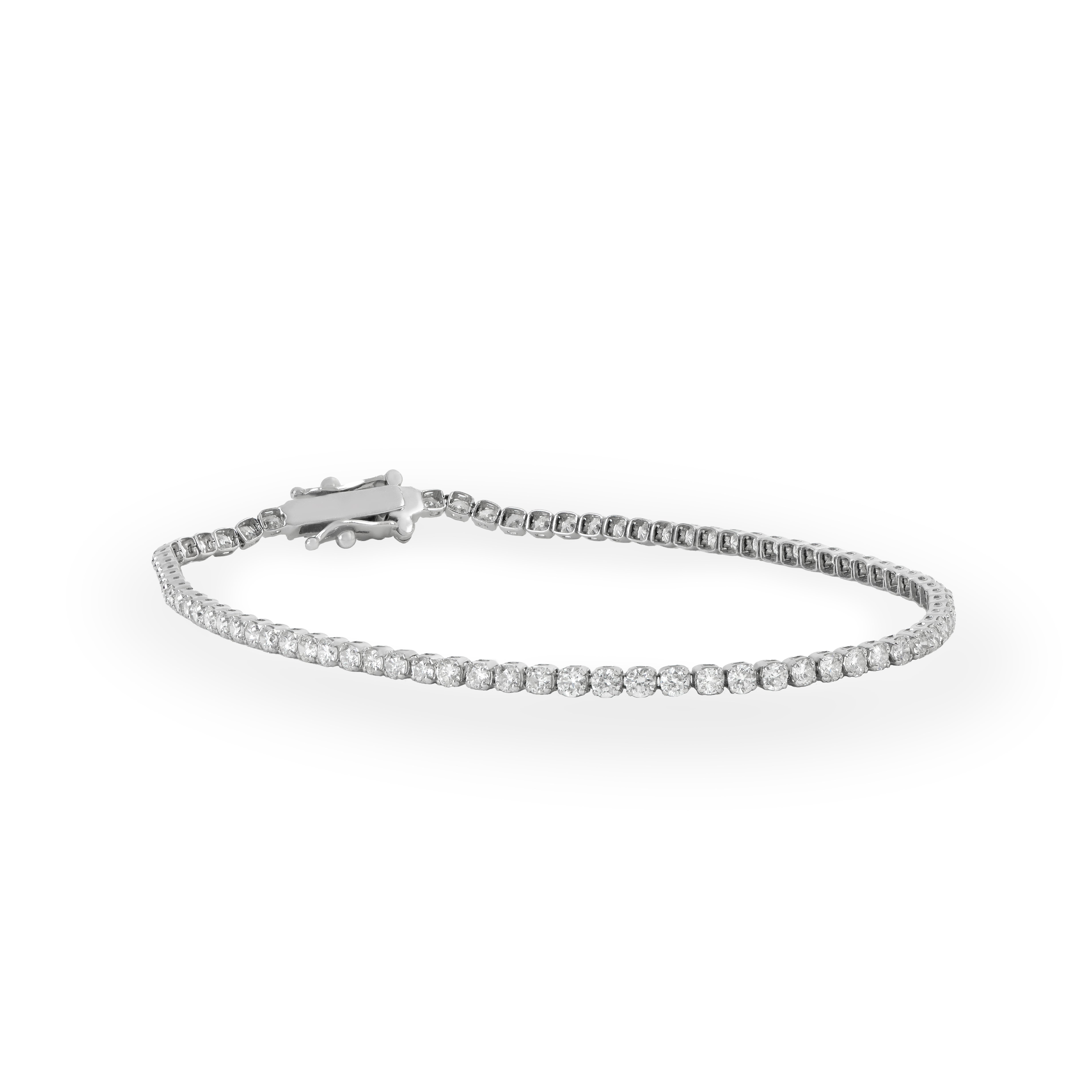 White Gold Cuff Bracelet - Soleil Fine Jewelry